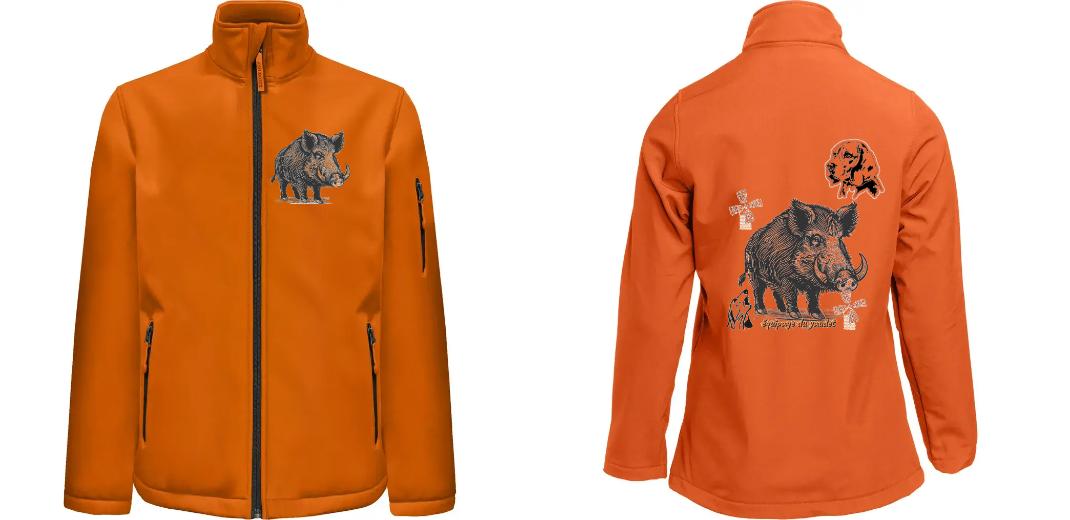 SOFTSHELL HOMME 3 COUCHES PERSONNALISABLE REF : PK768