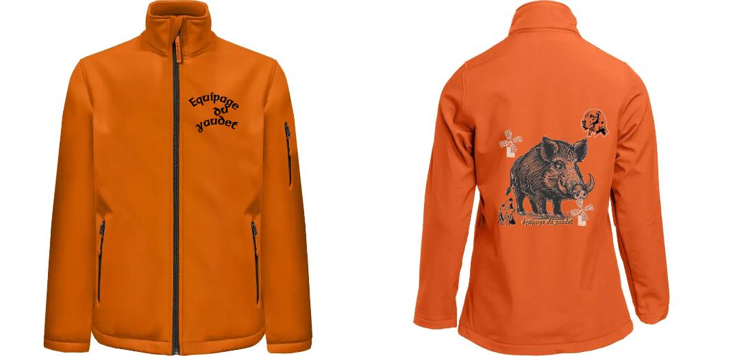 SOFTSHELL HOMME 3 COUCHES PERSONNALISABLE REF : PK768