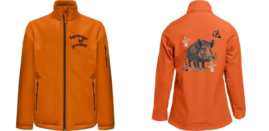 SOFTSHELL HOMME 3 COUCHES PERSONNALISABLE REF : PK768