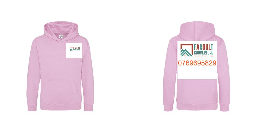 SWEAT A CAPUCHE ENFANT PERSONNALISABLE REF : JH01J