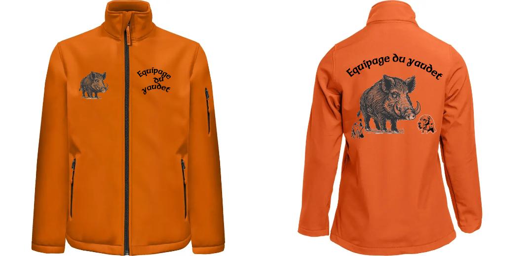 SOFTSHELL HOMME 3 COUCHES PERSONNALISABLE REF : PK768