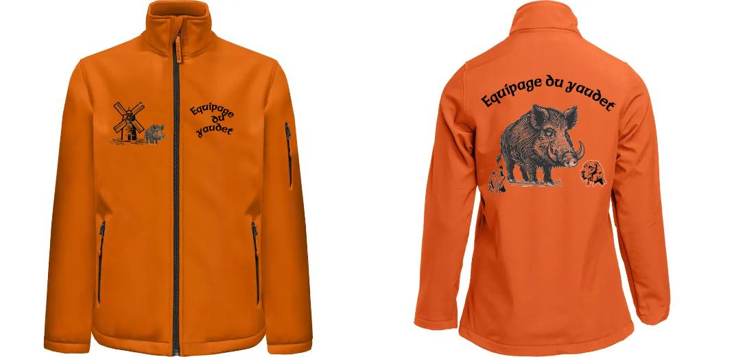 SOFTSHELL HOMME 3 COUCHES PERSONNALISABLE REF : PK768