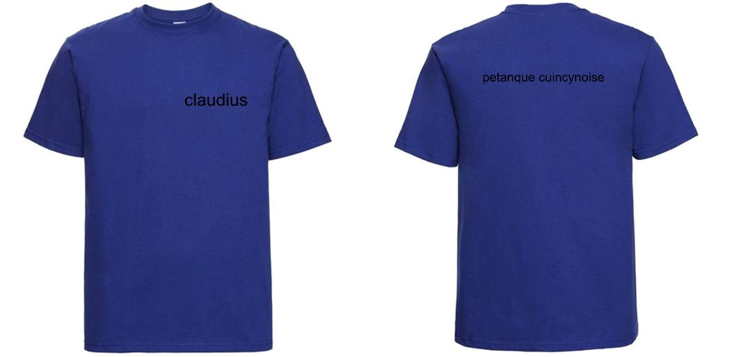 T-SHIRT PRESTIGE EPAIS UNISEXE 100% COTON PERSONNALISABLE REF : RU215