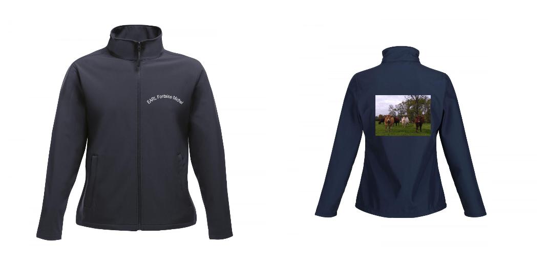 VESTE SOFTSHELL FEMME PERSONNALISABLE REF : RGA629