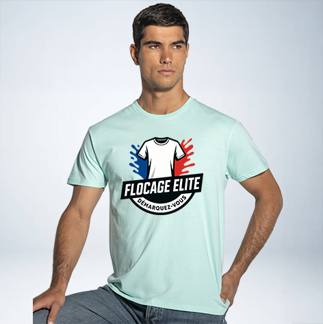 T-SHIRT PREMIUM UNISEXE 100% COTON PERSONNALISABLE REF : JK190