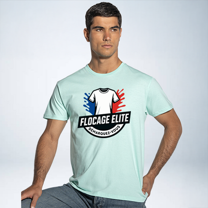 T-SHIRT PREMIUM UNISEXE 100% COTON PERSONNALISABLE REF : JK190
