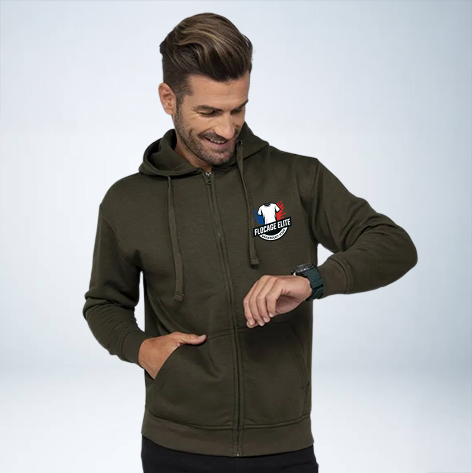 VESTE A CAPUCHE PERSONNALISABLE UNISEXE REF: JK297